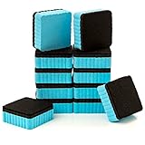 12-Pack of Premium Magnetic Dry Erase Erasers/Dry Erasers - 2" x 2" - Perfect Whiteboard Erasers for Classroom, Home and Office