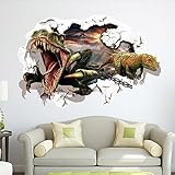 EMIRACLEZE Christmas Gift Hot Sale Christmas Gift 3d Dinosaur Removable Mural Wall Stickers Wall Decal for Kids Children Room Home Decor