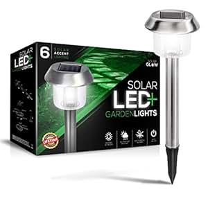 Premium Stainless Steel Solar Garden Lights - Super-Bright 15 Lumens