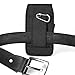 Kingsource iPhone 8 iPhone 7 6 6S 4.7 inches holster--Heavy Duty Rugged Nylon Canvas Protective Carrying Cell Phone Case Pouch (with Metal hook) Will only fit with a skin silicone case on