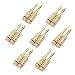 Cable Matters 7 Pairs Crimp and Twist Closed Screw Banana Plugs for Speaker Wire - Made of Bare Copper for Distortion-Free Audio