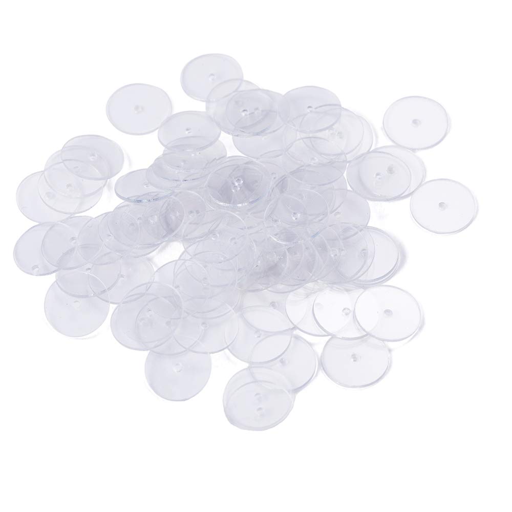 Tegg Plastic Disc 200PCS 10mm Clear Comfort Pads for Earring Backs to Prevent Earrings Sagging