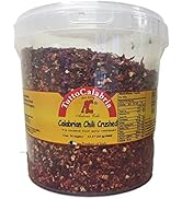 Dried Calabrian Chili Pepper Crushed Flakes, 1000 g (35.27 oz), Large Bulk Pack, TuttoCalabria