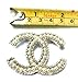 New Fashion womens C.C. diamond rhinestone Brooch Brooches pin Gift Silver