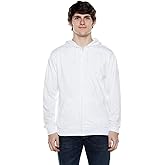 Cottonhood Lightweight Jersey Zip Hoodie for Men – Full Zip Casual Cotton Hoodie, Soft Long Sleeve