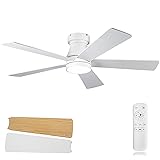 Ceiling Fans with Lights, 42 inch Low Profile