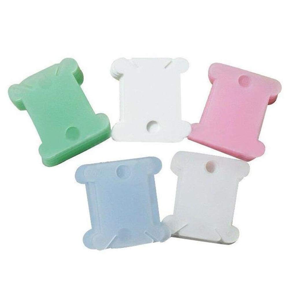 100 Pcs Plastic Embroidery Floss Bobbins Card Floss Bobbins Thread Organiser Storage Holder