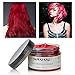 MOFAJANG Hair Color Wax Instant Hair Wax Temporary Hairstyle Cream 4.23 oz Hair Pomades Natural Hairstyle Wax for Men and Women (Red)