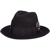 STACY ADAMS Men's Felt Fedora