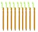 Alvantor Aluminum Tent Stakes for Camping Tent 9 Pack 7 Inch Golden Color