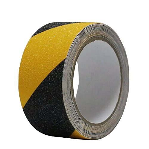 Safety Tape, Anti Slip Tape High Traction Strong Grip Abrasive Residue Free Adhesive Steps Tape for Indoor & Outdoor 50mmX5m