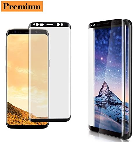 Galaxy S8 Plus Screen Protector, largerer Full Coverage HD Clear 3D Tempered Glass, [Easy Installation] [Bubble Free] [High Definition] [Anti-Scratch] Screen Protector for Samsung Galaxy S8 Plus