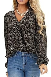 MLEBR Womens Blouses Spring Summer Leopard Printed