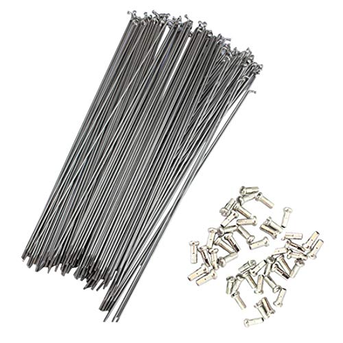 FREAHAP R 36PCs Bike Spokes Stainless Steel Bicycle Spokes With Nipples