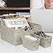 Sorbus Set of 9 Storage Baskets for Organizing, Mesh Hand-Woven Design, Linen Closet Organizers and Storage, Organizer Storage Baskets for Shelves, Variety Pack Organizers and Storage (Beige)