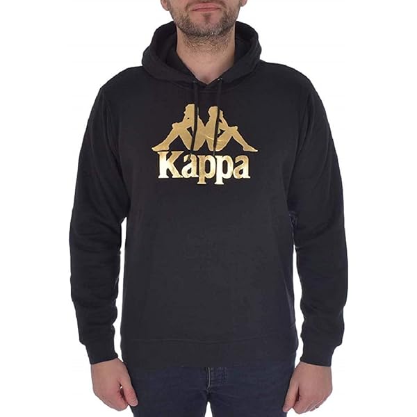 Amazon.com: Kappa Mens Hooded Top Authentic Esmio Slim Fit Sweatshirt  Hoodie Black/Gold New (Large) : Clothing, Shoes \u0026 Jewelry