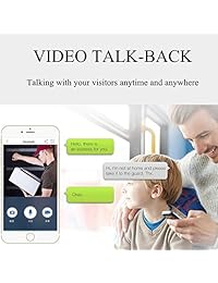 WIFI Video inalámbrico Timbre Cámara de seguridad, SOOCOO Timbre inteligente Cámara 720P 2.4G Wifi Video en tiempo real APP Audio PIR Detección de movimiento Visión nocturna 16GB Tarjeta 2 baterías IP65 a prueba de agua