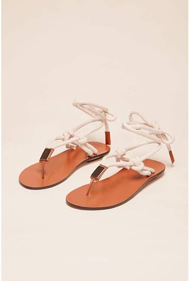 sandalia rasteira de corda