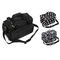 Kenley Professional Hairdressing Hair Salon Styling Tools Carry Case Bag Organizer - Medium-Sized - Prestige Black