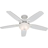 Hunter Indoor Ceiling Fan With Light And Pull Chain Control