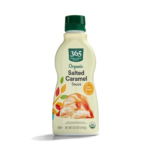 365 BY WHOLE FOODS MARKET, ORGANIC SALTED CARAMEL SAUCE, 15.8 OUNCE