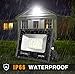 Onforu 4 Pack 35W LED Flood Light with Plug, 3300lm Super Bright LED Work Light, IP66 Waterproof Outdoor Security Lights, 5000K Daylight White Floodlight for Yard, Garden, Playground, Basketball Court
