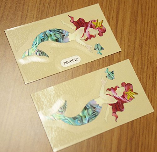 Little Mermaid Inlay Stickers Decals L&R