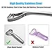 Peelers for kitchen，GiniHome Premium Stainless Steel Potato Vegetable Peeler - Ultra Sharp - Ergonomic Y Peeler - Easy to Clean and Secure - Great for Apples Potatoes Carrots (Original) (silver)
