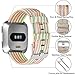 Welltin Bands Compatible with Fitbit Versa/Fitbit Versa 27/Fitbit Versa Lite for Women Men, Breathable Woven Fabric Strap, Quick Release, Adjustable Replacement Wristband for Fitbit Versa Smart Watch