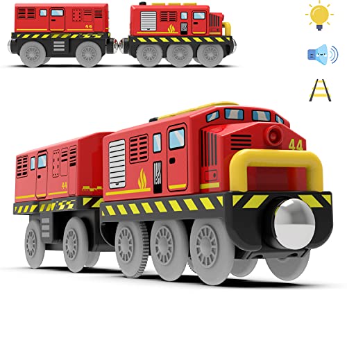 Red Battery Operated Train With Lights
