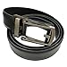 Men’s Ratchet Click Belt, Holeless with automatic sliding buckle (BLACK)