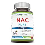 Pure Naturals N-Acetyl Cysteine Capsules, 600 Mg, 250 Capsules- Free Radical Protection* Maintains Cellular & Liver Health* Supports Respiratory Function*