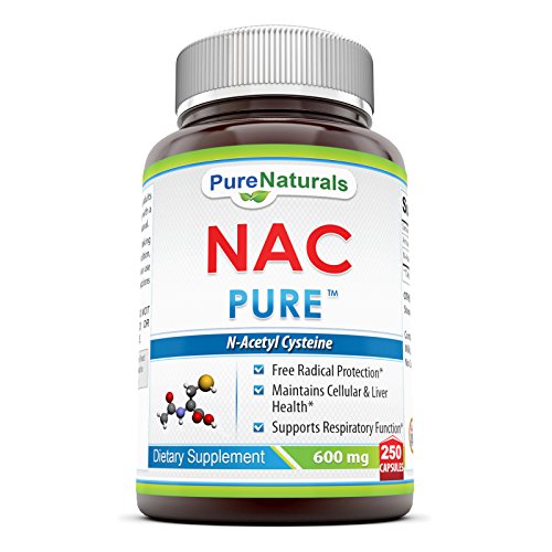 Pure Naturals NAC Capsules, 600 Mg, 250 Count