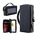 Galaxy S8 Plus Wallet Case, LONTECT Multi-Function Purse Detachable Back Cover Dual Zipper Pouch Cash Storage Card Holder Case with Cosmetic Mirror Hand Strap for Samsung Galaxy S8 Plus - Black
