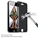ULIFESTYLES iPhone SE Screen Protector, Mirror Tempered Glass Anti Spy Privacy Screen Protector for Apple iPhone SE 5SE 5S 5, 9H Hardness, High Definition Clear, Explosion-Proof, Black