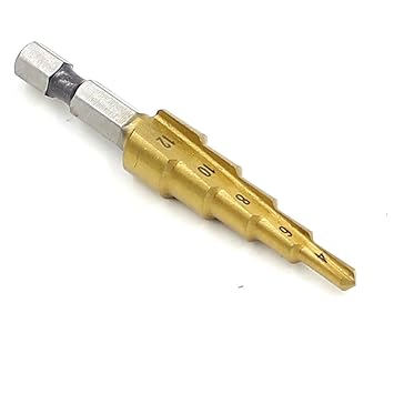 Generic New HSS Step Drill Bits 4mm-12mm Straight flute Power Tools 1/4" Hex Shank Wholesale Price 5 steps metal Drilling Titanium
