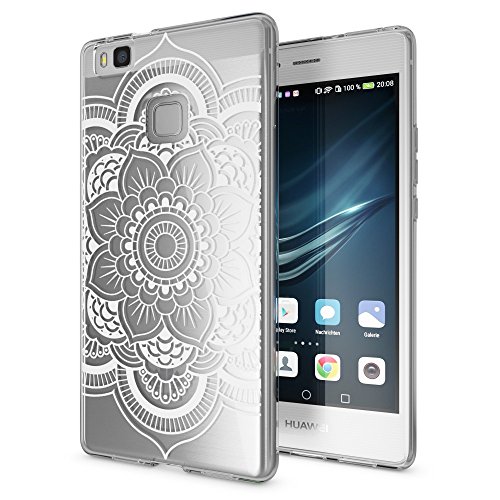 Huawei P9 Lite Case Phone Cover by NICA, Ultra-Thin Silicone Pattern Back Protector Soft Skin, Crystal Clear Gel Shockproof Phone Bumper, Slim Transparent Protective, Designs:Pattern Flowers