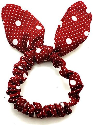 rabbit ears Hair bands Rubber band Hair Rope Headdress hair jewelry red