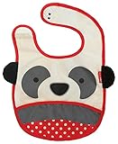 Skip Hop Zoo Little Kid and Toddler Tuck-Away Water Resistant Baby Bib, Multi Pia Panda
