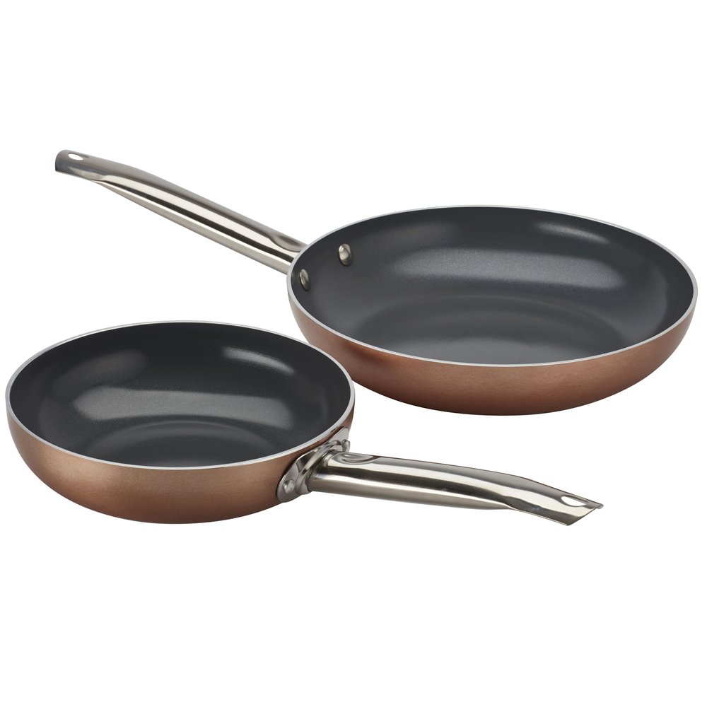 Cooks Professional Non Stick Ceramic Saucepan Set 2 Piece LightWeight