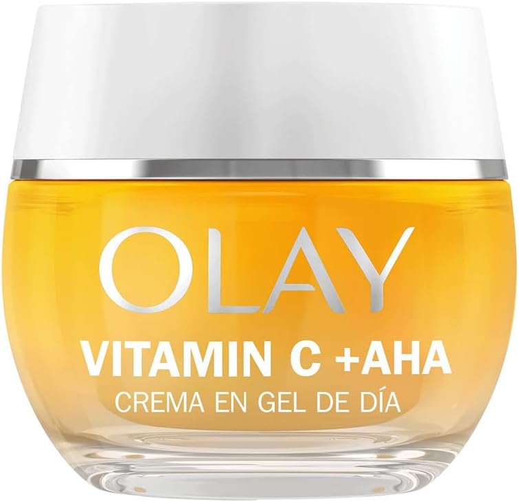 Olay vitamin c + aha 24 creme hidratante, gel creme de dia para um tom de pele visivelmente mais brilhante e uniforme 50 ml