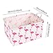 Flamingo Storage Bin Toy Basket Collapsible Box Chest Organizer Water-Resistant, Great for Bedroom, Closet, Kid's Toys, & Laundry, Gift Baskets