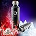 Stainless Steel Water Bottle, Fnova Flask 35oz/17oz Insulated Double Walled Vacuum Thermos with Carry Loop Cap, BONUS A Cleaning Brush (32oz black)