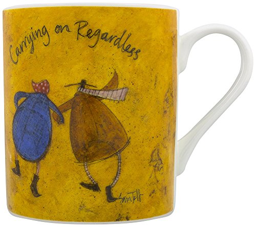 Sam Toft Carrying On Regardless White Bone China Mug