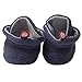 Zutano Booties Unisex Cozie Fleece Baby Bootie Warm Slipper Socks Navy Grey 12M