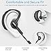 Bluetooth Headset, Wireless Earpiece Active Noise Canceling /w Mic for iPhone Android Cell Phones Driving by BlueFit - M6