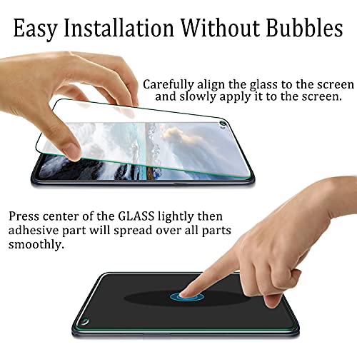 2-Pack] KATIN For OnePlus Nord N100 [with Camera hole] Tempered