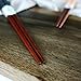 Iuhan 2 Pairs Handmade Japanese Natural Chestnut Wood Chopsticks Set Value Gift
