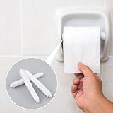 LAMXD 3 Pcs Plastic Toilet Paper Roller Spring Loaded White Adjustable view 7