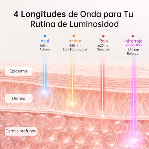 XSSNVV NVV04 Home Skin Care Wireless LED Facial Mask | Flexible Silicone LED Mask with 4 Light Modes, 850nm Near Infrared, 272 LEDs, Includes Eye Protectors
